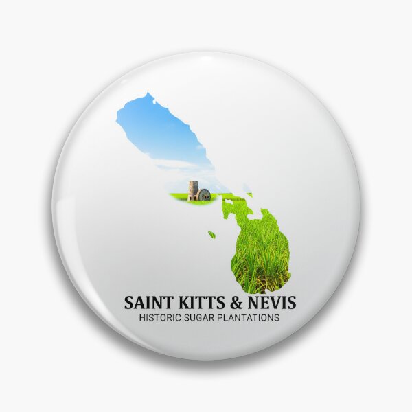 Item preview, Saint Kitts and Nevis Map Historic Sugar Plantations Art designed and sold by AbulailArt.