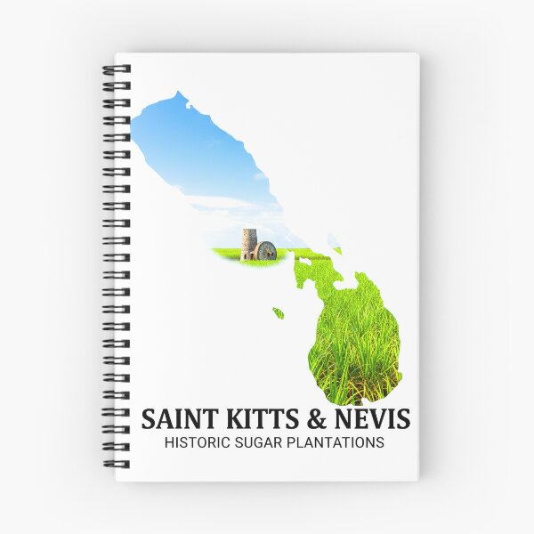 Item preview, Saint Kitts and Nevis Map Historic Sugar Plantations Art designed and sold by AbulailArt.
