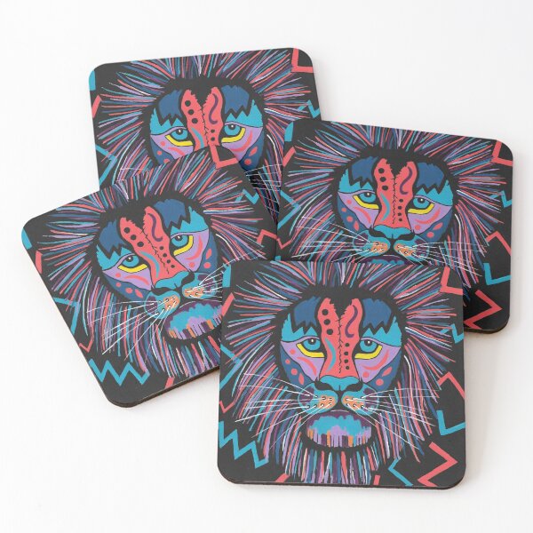 Item preview, Colorful Lion Face  designed and sold by Sartoris Art.