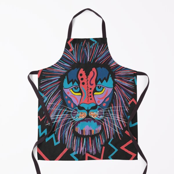 Item preview, Colorful Lion Face Painting designed and sold by Sartoris Art.