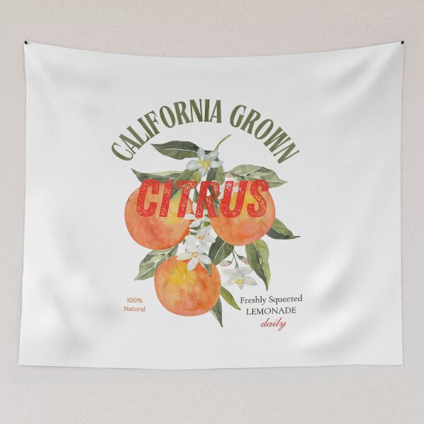 Item preview, California Grown Citrus Lemonade Art - Retro Squeezed Aesthetic designed and sold by Krasnovaovaova.
