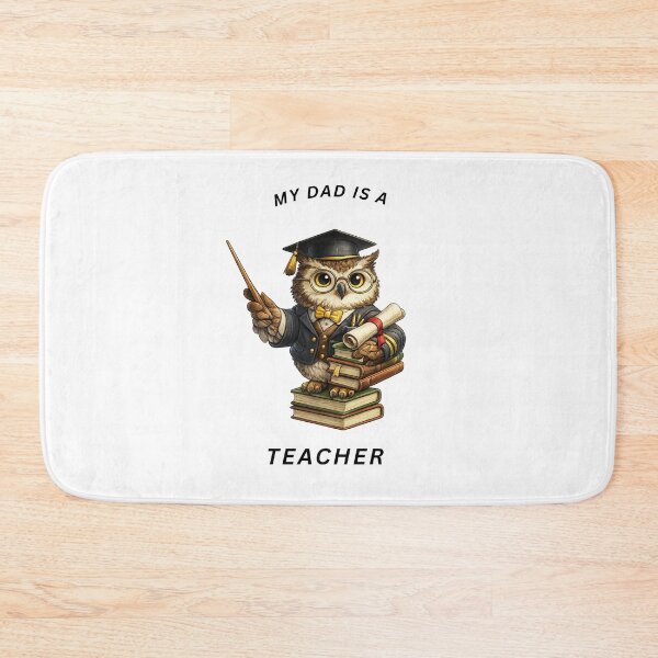 Item preview, My Dad Is a Teacher Owl – Cute Professor Animal Design designed and sold by GeoWild Designs.