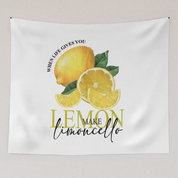 Item preview, Lemon Limoncello Vintage Quote Art - Mediterranean Kitchen Decor designed and sold by Krasnovaovaova.