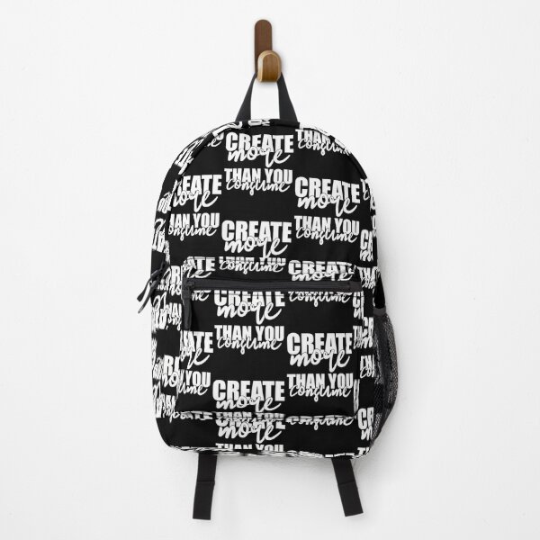 Item preview, Create More Than You Consume - Motivational Maker Typography designed and sold by Vision Crafted.