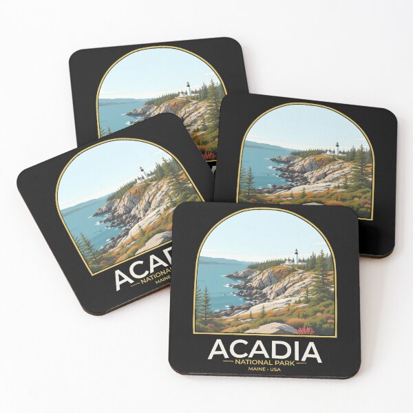 Item preview, Acadia National Park – Travel Poster Nature Landscape designed and sold by wildexperience.