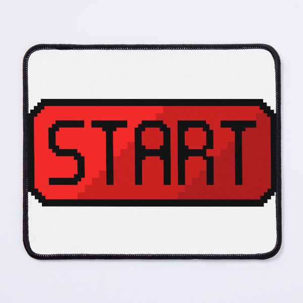 Item preview, Pixel Art START Button - Retro 8-Bit Arcade Game UI Print designed and sold by DesignArtist.ia.