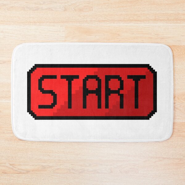 Item preview, Pixel Art START Button - Retro 8-Bit Arcade Game UI Print designed and sold by DesignArtist.ia.