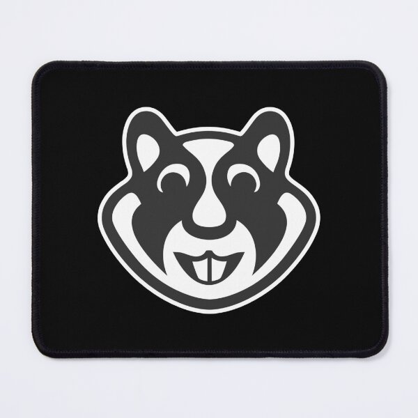 Item preview, Cute Hamster Mascot Black and White Minimalist Logo designed and sold by OsunaTero.