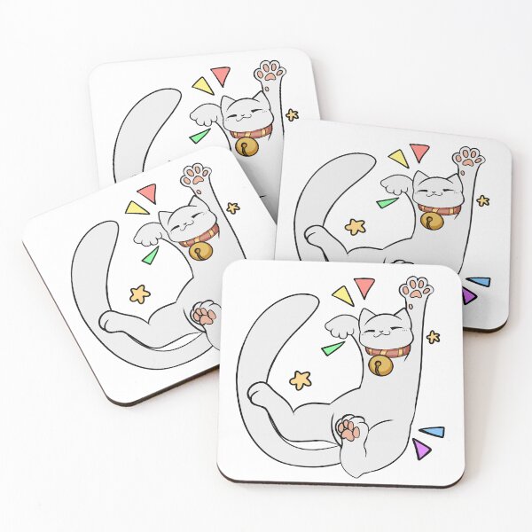 Item preview, White cat: Biiigg stretch! designed and sold by WitcherGem.