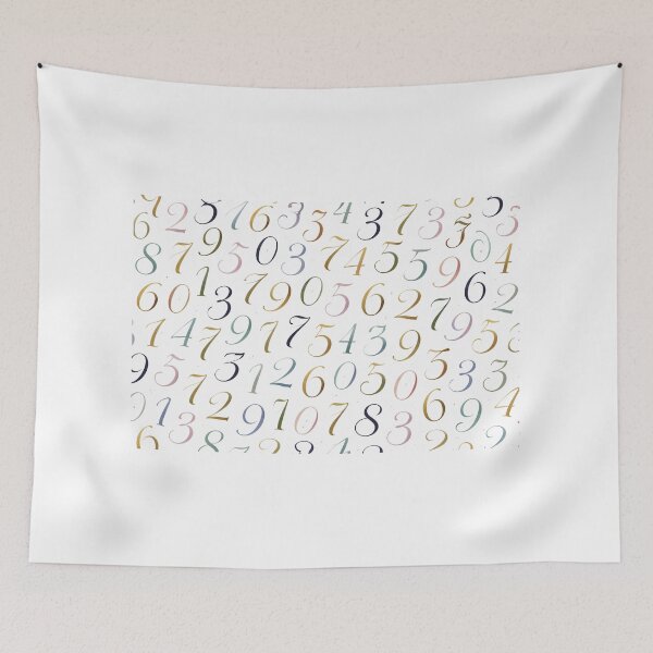 Item preview, Elegant Number Chaos Pattern – Minimal Luxury Typography Art designed and sold by DrizzyV.