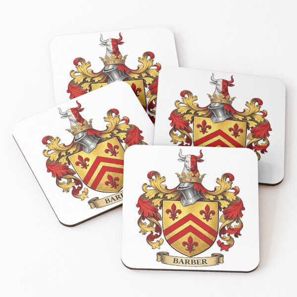 Item preview, The Barber Family Coat of Arms designed and sold by BagTown Clans.
