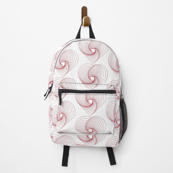 Item preview, Geometric Spiral Heart Line Art with Optical Illusion Effect designed and sold by BetweenForms.