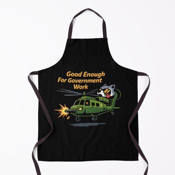Item preview, Good Enough For Government Work – Funny Tactical Raccoon Helicopter Design designed and sold by AMICO77.