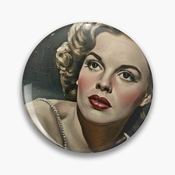 Item preview, The Over the Rainbow Icon: Judy Garland Luminous Satin Impasto Portrait designed and sold by Art's Diner.