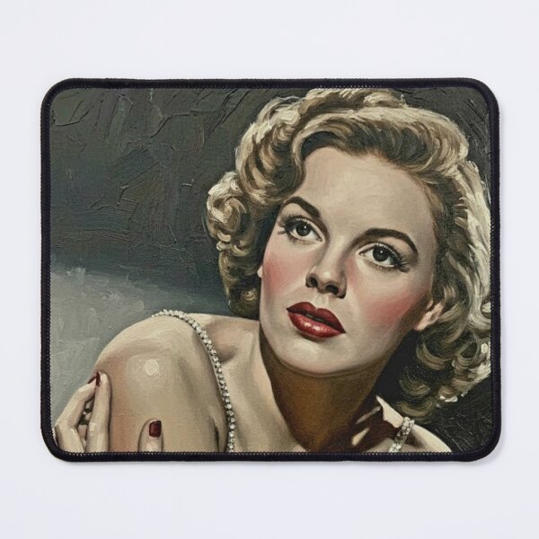Item preview, The Over the Rainbow Icon: Judy Garland Luminous Satin Impasto Portrait designed and sold by Art's Diner.