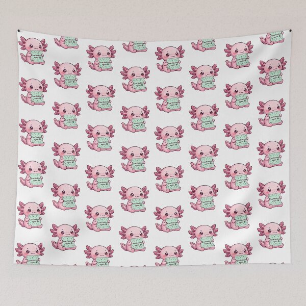 Item preview, Kawaii Axolotl Overthinking Again Sign designed and sold by Visual Dept..