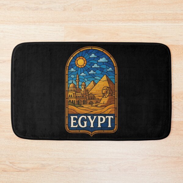 Item preview, Egypt Piramids Stained Glass Travel designed and sold by TomFrontierArt.