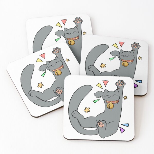Item preview, Grey cat: Biiigg stretch! designed and sold by WitcherGem.