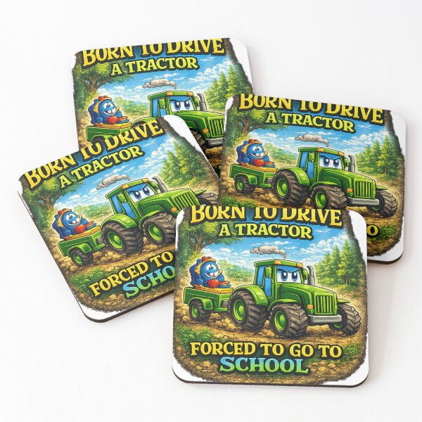 Item preview, Born to Drive Tractors designed and sold by CrazyGirlllc.