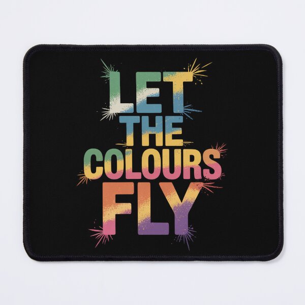 Item preview, Let The Colours Fly Holi Shirt | Cool to Warm Gradient Powder Spray Spark Festival of Colors Quote Tee designed and sold by DarylWelsh2024.