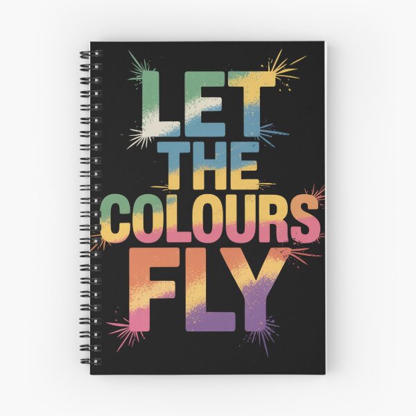 Item preview, Let The Colours Fly Holi Shirt | Cool to Warm Gradient Powder Spray Spark Festival of Colors Quote Tee designed and sold by DarylWelsh2024.