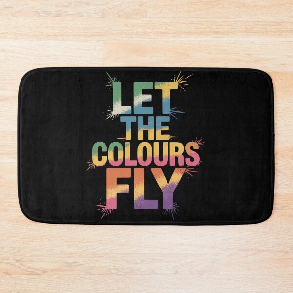Item preview, Let The Colours Fly Holi Shirt | Cool to Warm Gradient Powder Spray Spark Festival of Colors Quote Tee designed and sold by DarylWelsh2024.
