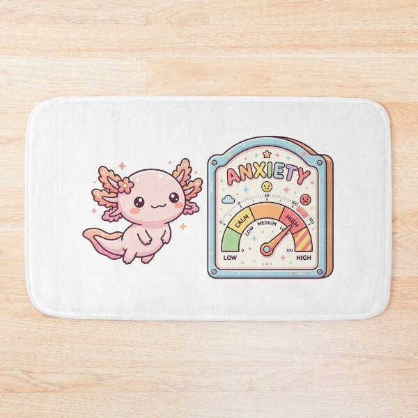 Item preview, Axolote kawaii medidor de ansiedad designed and sold by Visual Dept..