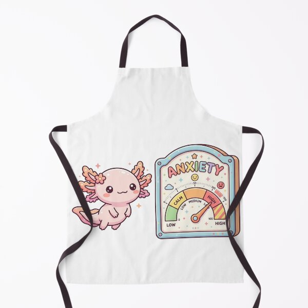 Item preview, Kawaii Axolotl Anxiety Meter Gauge designed and sold by Visual Dept..