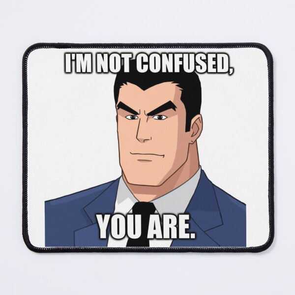 Item preview, I’m Not Confused You Are Retro Comic Meme designed and sold by rainbowgremlin.
