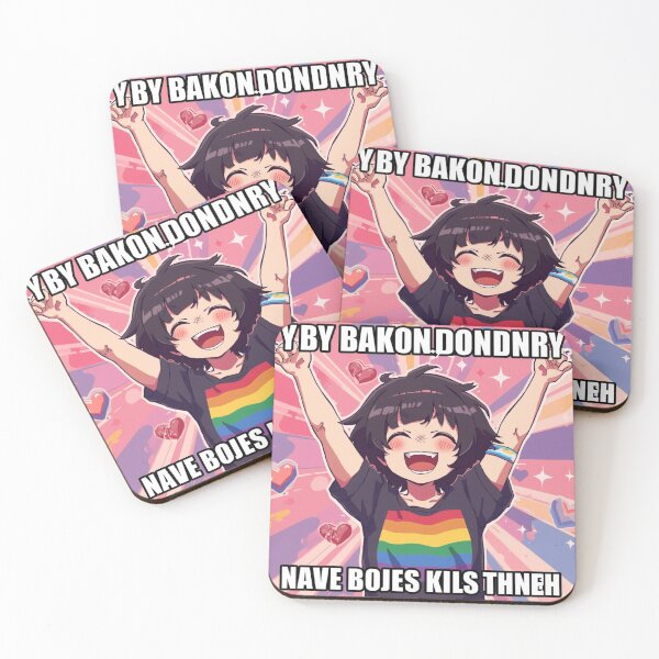 Item preview, Happy Non-Binary Pride Anime Girl Celebration designed and sold by rainbowgremlin.