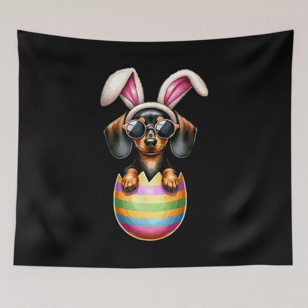Item preview, Dachshund Dog Lover Easter Egg Happy Easter Bunny Ears for Men Women Kids designed and sold by Boutkimaewab.
