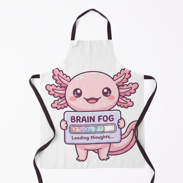 Item preview, Kawaii Axolotl Brain Fog Loading designed and sold by Visual Dept..