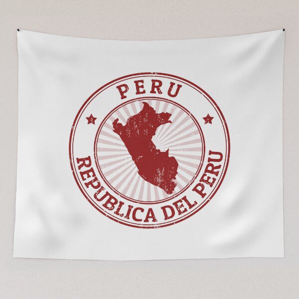 Item preview, Vintage Peru Map Postage Stamp - Republica del Peru Heritage designed and sold by Krasnovaovaova.