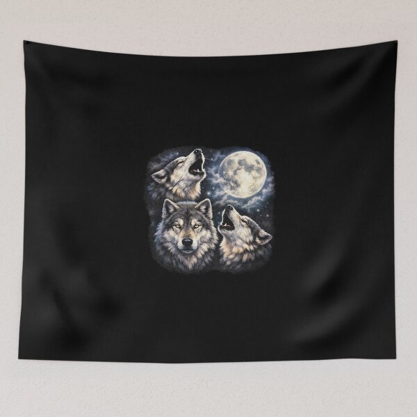 Item preview, Three Wolf Moon Vintage 90s Airbrush Y2K Grunge Retro Graphic designed and sold by EvrmoodCo.