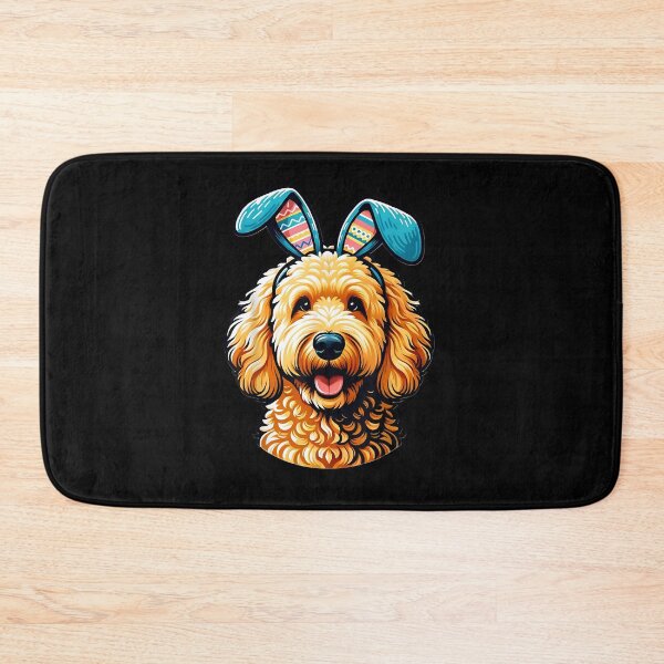 Item preview, Easter Goldendoodle Dog Wearing Bunny Ears, Easter Dog designed and sold by Boutkimaewab.