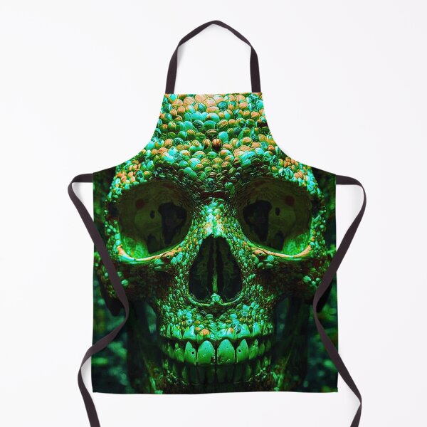Item preview, Hyper Realistic Skull Art with Green Scales – Dark Fantasy Gothic Design designed and sold by SKULLARTISTRY.