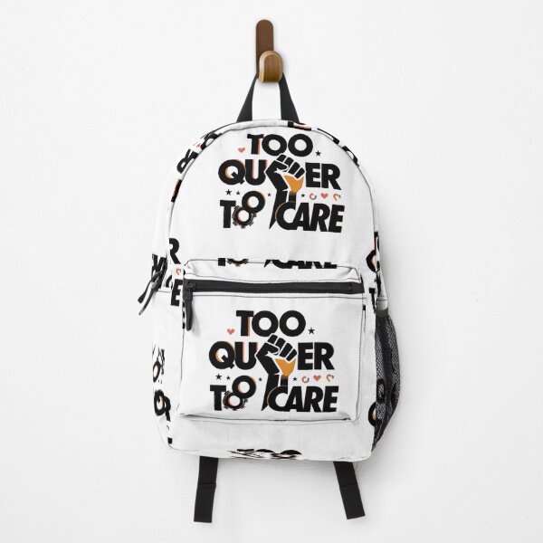 Item preview, Too Queer To Care Pride Empowerment Quote designed and sold by rainbowgremlin.