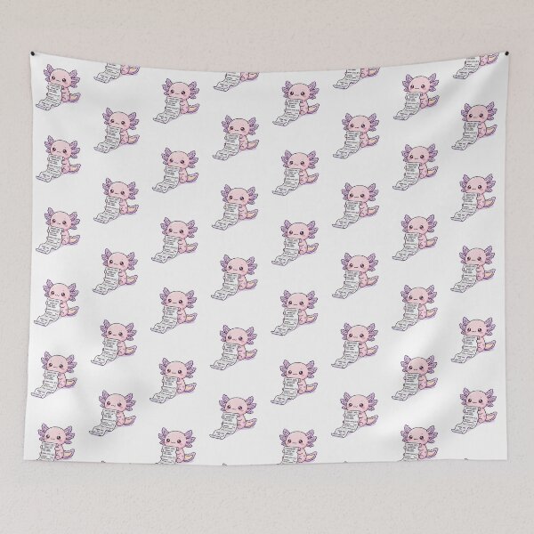 Item preview, Kawaii Axolotl Energy Receipt Cafe designed and sold by Visual Dept..