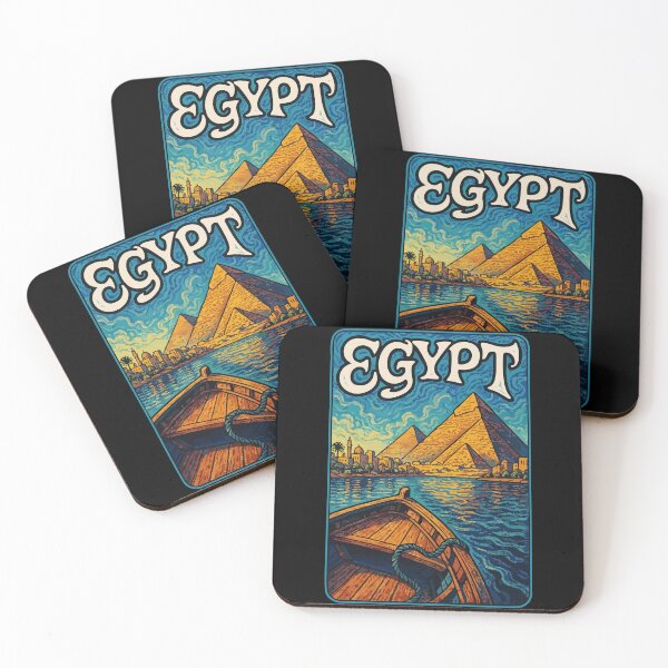 Item preview, Egypt Piramids Retro Trippy Art Travel designed and sold by TomFrontierArt.