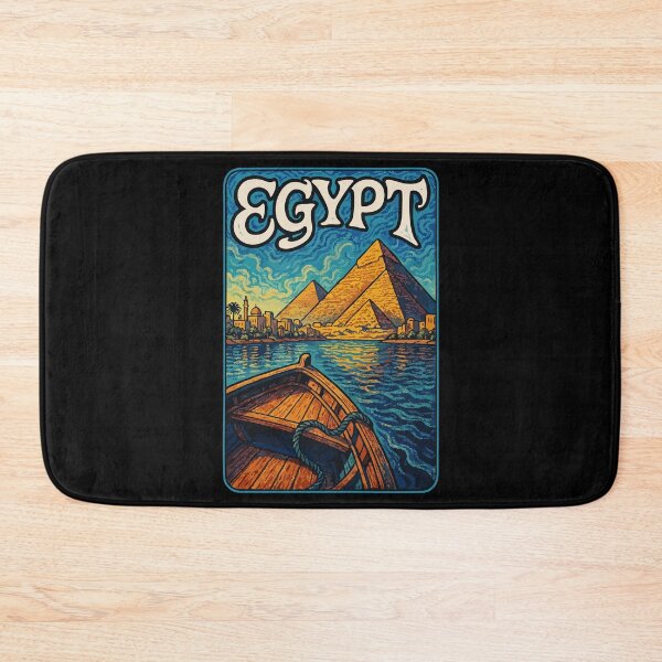 Item preview, Egypt Piramids Retro Trippy Art Travel designed and sold by TomFrontierArt.