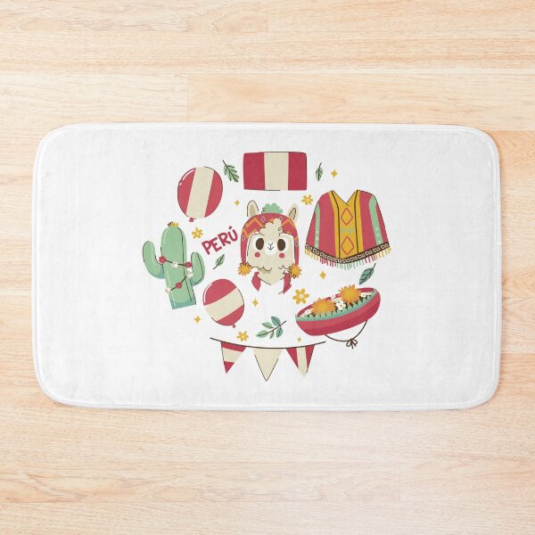 Item preview, Cute Kawaii Llama & Peru Symbols - Peruvian Culture Adventure designed and sold by Krasnovaovaova.