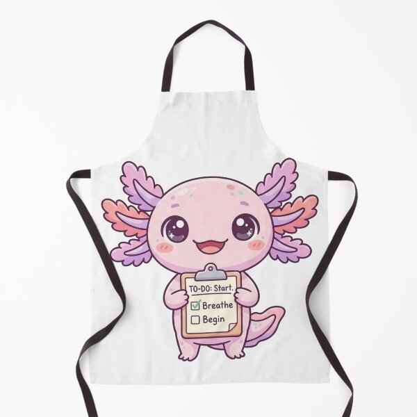 Item preview, Kawaii Axolotl To Do Start Checklist designed and sold by Visual Dept..