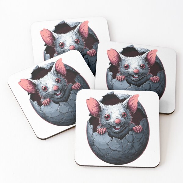Item preview, Dark Easter Bilby - Horror Rat Hatching from Egg designed and sold by Tw1nsAIArt.