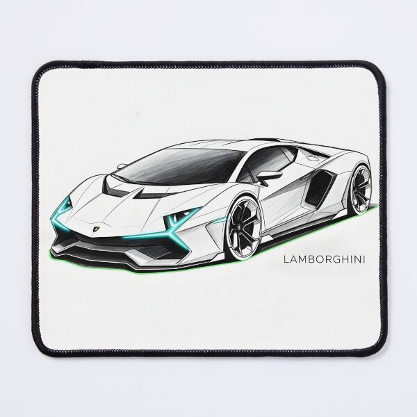 Item preview, Lamborghini Aventador SV Sketch Poster Supercar Concept Art designed and sold by Motorline44.
