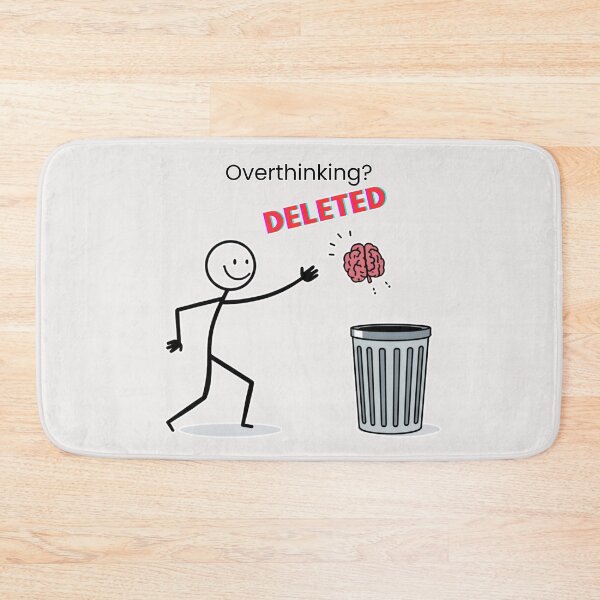 Item preview, Overthinking Deleted Glitch Aesthetic Funny Mental Health Meme Design designed and sold by MoonVibe-studio.