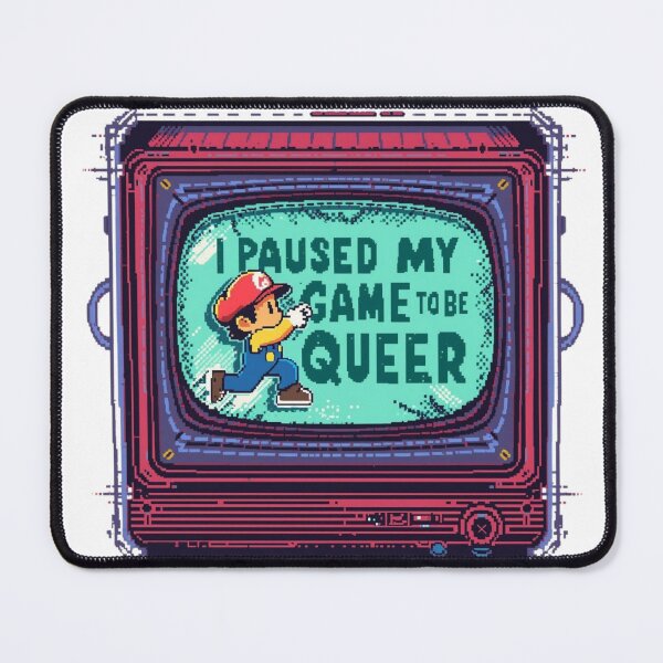 Item preview, 8-Bit Retro Gaming Pixel TV Queer Pride Art designed and sold by rainbowgremlin.