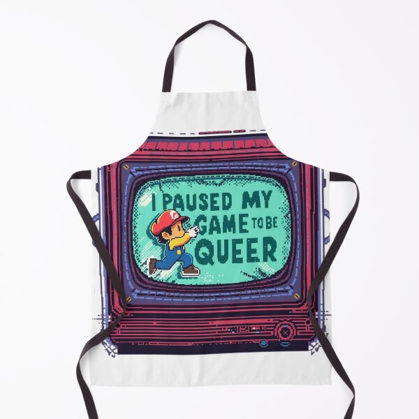 Item preview, 8-Bit Retro Gaming Pixel TV Queer Pride Art designed and sold by rainbowgremlin.