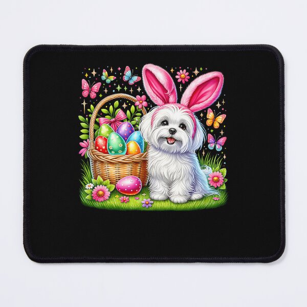 Item preview, Cute Bunny Maltese Dog Easter Eggs Basket Easter Day Party designed and sold by Boutkimaewab.