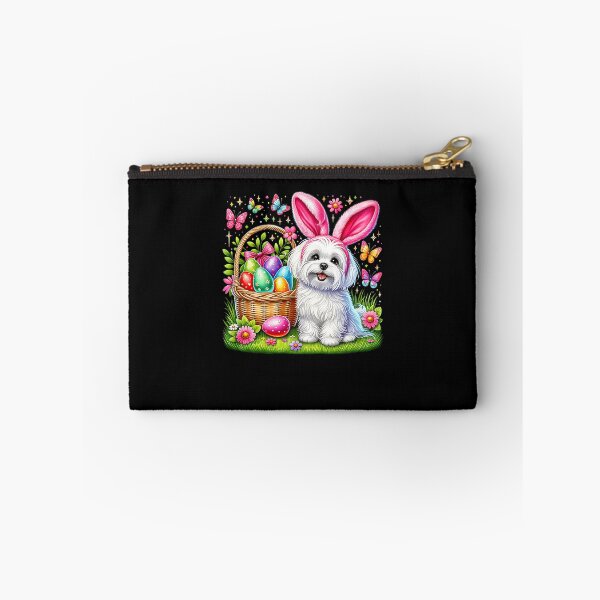 Item preview, Cute Bunny Maltese Dog Easter Eggs Basket Easter Day Party designed and sold by Boutkimaewab.