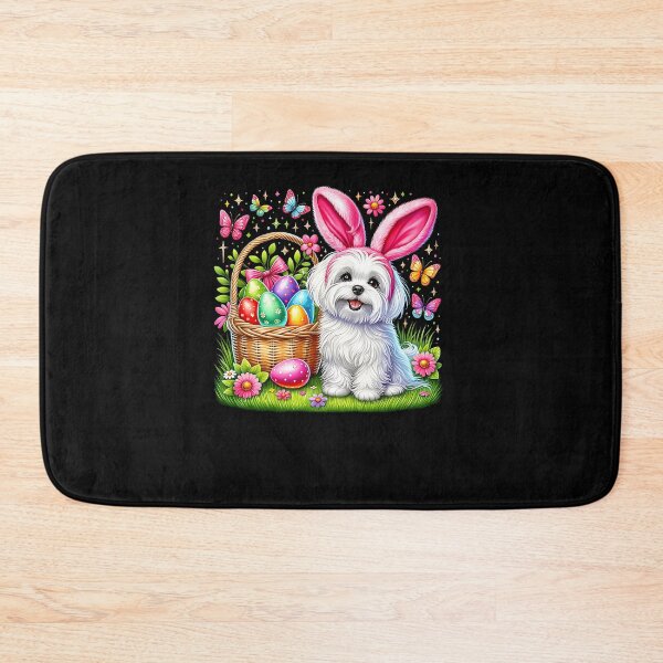 Item preview, Cute Bunny Maltese Dog Easter Eggs Basket Easter Day Party designed and sold by Boutkimaewab.